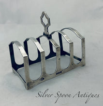 Load image into Gallery viewer, Small Art Deco English Toast Rack, Adie Brothers, Birmingham, 1937