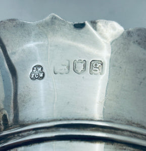 Small English Sterling Milk Jug & Sugar Bowl, London, 1902