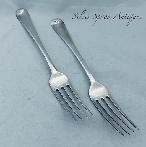 A nice pair of Georgian Table Forks, London, 1805