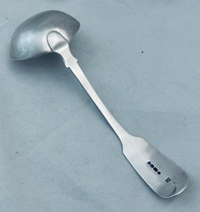 Victorian Sterling Sauce Ladle, London, 1853