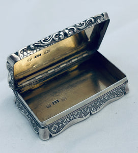 English Presentation Snuff Box, Edward Smith, Birmingham, 1861