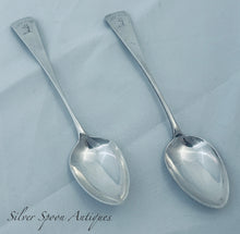 Load image into Gallery viewer, Pair of Scottish Provincial Dessert Spoons, James Erskine, Aberdeen, c1790