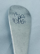 Load image into Gallery viewer, English Sterling Fancy Back Tablespoon, London, c.1760s