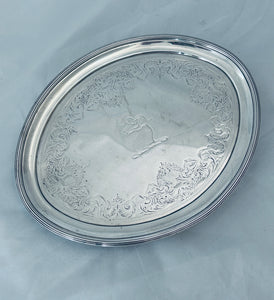 Mid-sized Georgian Sterling Card Tray, Bateman Family, London, 1799