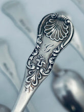 Load image into Gallery viewer, Set of 6 Kings Pattern Variant Scottish Teaspoons, George White, Glasgow, 1833