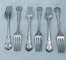 Load image into Gallery viewer, Set of 6 Danish silver forks, Carl Cohr, Copenhagen, 1946