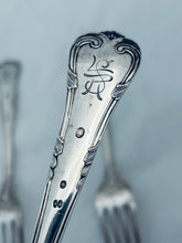 Load image into Gallery viewer, Set of 6 Danish silver forks, Carl Cohr, Copenhagen, 1946