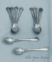 Load image into Gallery viewer, Set of 10 Danish silver teaspoons, Carl Cohr, Copenhagen, 1946