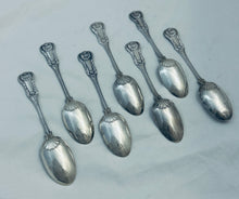 Load image into Gallery viewer, Set of 7 Scottish Kings Pattern Variant Tablespoons, Mitchell &amp; Sons, Glasgow, 1822