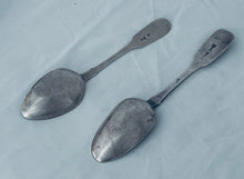 Load image into Gallery viewer, Two Russian silver spoons, 1880