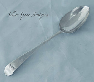 English Sterling Tablespoon, Hester Bateman, London, 1782