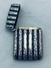 Load image into Gallery viewer, Decorative English Sterling Vesta, William Oliver, Birmingham, 1897