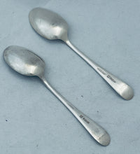 Load image into Gallery viewer, Pair of Art Deco English Sterling Teaspoons, Sheffield, CB&amp;S, 1926