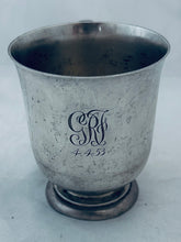 Load image into Gallery viewer, English Sterling Silver Mug, London, 1917