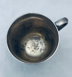 English Sterling Silver Mug, London, 1917