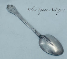 Load image into Gallery viewer, Early English Trefid Dessert Spoon, Edward Hulse, London, c.1690