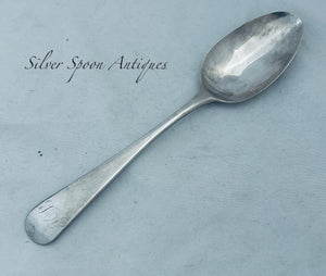 Rare Early Canadian Tablespoon, René Blache, Montreal, c.1800