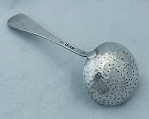 Arts and Crafts Sterling Sifter Spoon, Charles Edwards, London, 1922