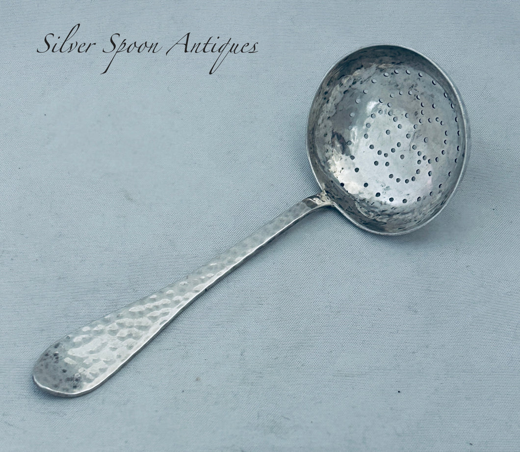 Arts and Crafts Sterling Sifter Spoon, Charles Edwards, London, 1922