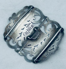 Load image into Gallery viewer, New Zealand Sterling Silver Buckle, Gerrard, Palmerston North, c.1910