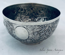 Load image into Gallery viewer, Aesthetic Movement Indian Silver Bowl, Arlington &amp; Co, Calcutta, c.1880