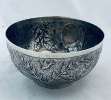 Load image into Gallery viewer, Aesthetic Movement Indian Silver Bowl, Arlington &amp; Co, Calcutta, c.1880