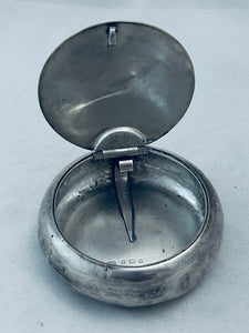 English Sterling Tobacco Box, Deakin and Francis, Birmingham, 1908