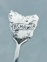 Load image into Gallery viewer, Tasmanian sterling and Trigonia shell spoon, FA Flint, Hobart, c.1900-1920