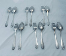 Load image into Gallery viewer, Early heavy set of Austro-Hungarian Spoons and Forks, Vienna, c.1810-1815