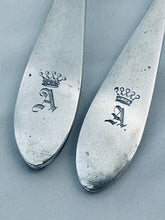 Load image into Gallery viewer, Early heavy set of Austro-Hungarian Spoons and Forks, Vienna, c.1810-1815