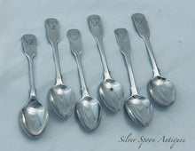 Load image into Gallery viewer, Set of English Provincial Georgian Teaspoons, Simon Levy, Exeter, 1817