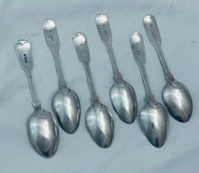 Load image into Gallery viewer, Set of English Provincial Georgian Teaspoons, Simon Levy, Exeter, 1817