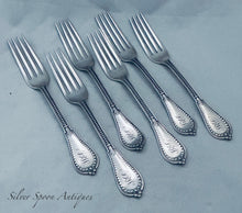 Load image into Gallery viewer, Set of Six American Coin Silver Forks, NE Crittenden, Ohio, 1829-1872