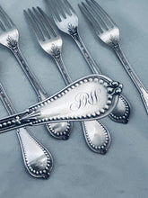 Load image into Gallery viewer, Set of Six American Coin Silver Forks, NE Crittenden, Ohio, 1829-1872