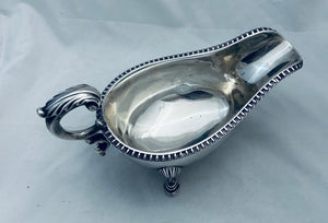 Victorian English Sterling Sauce Boat, Edward & John Barnard, London, 1864