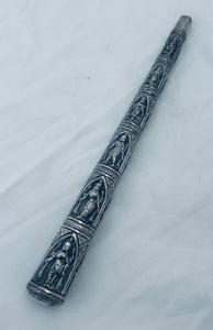 Large Indian Swami Silver Umbrella Handle, Madras, c.1900