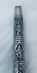 Large Indian Swami Silver Umbrella Handle, Madras, c.1900