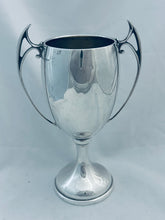 Load image into Gallery viewer, Mid-sized Art Deco English Sterling Trophy Cup, Joseph Gloster Ltd, Birmingham, 1927