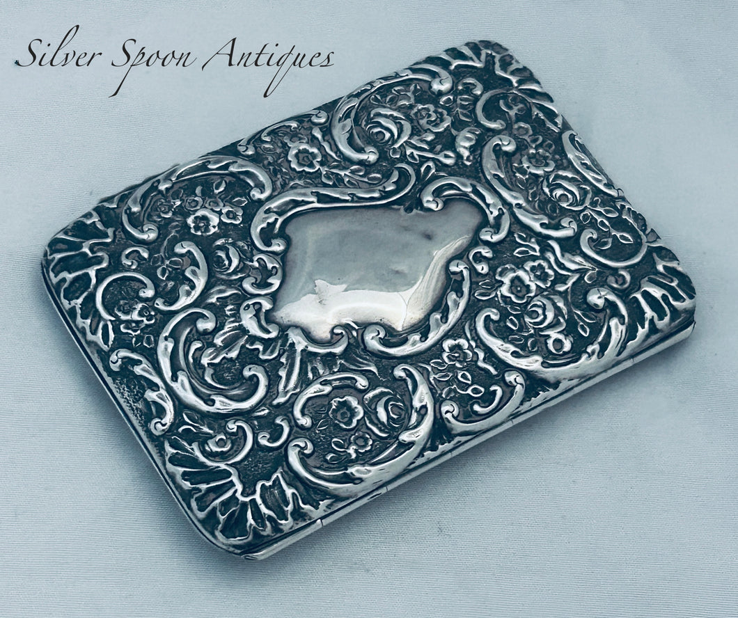 Lovely English Sterling Silver Purse, Horton & Allday, Birmingham, 1897