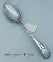 Load image into Gallery viewer, Scarce Maker - English Provincial Bright-Cut Tablespoon, Parsons &amp; Crees, Exeter, 1798