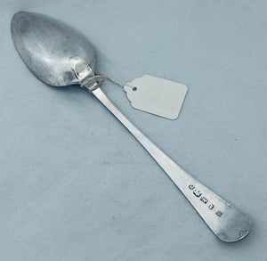 Scarce Maker - English Provincial Bright-Cut Tablespoon, Parsons & Crees, Exeter, 1798